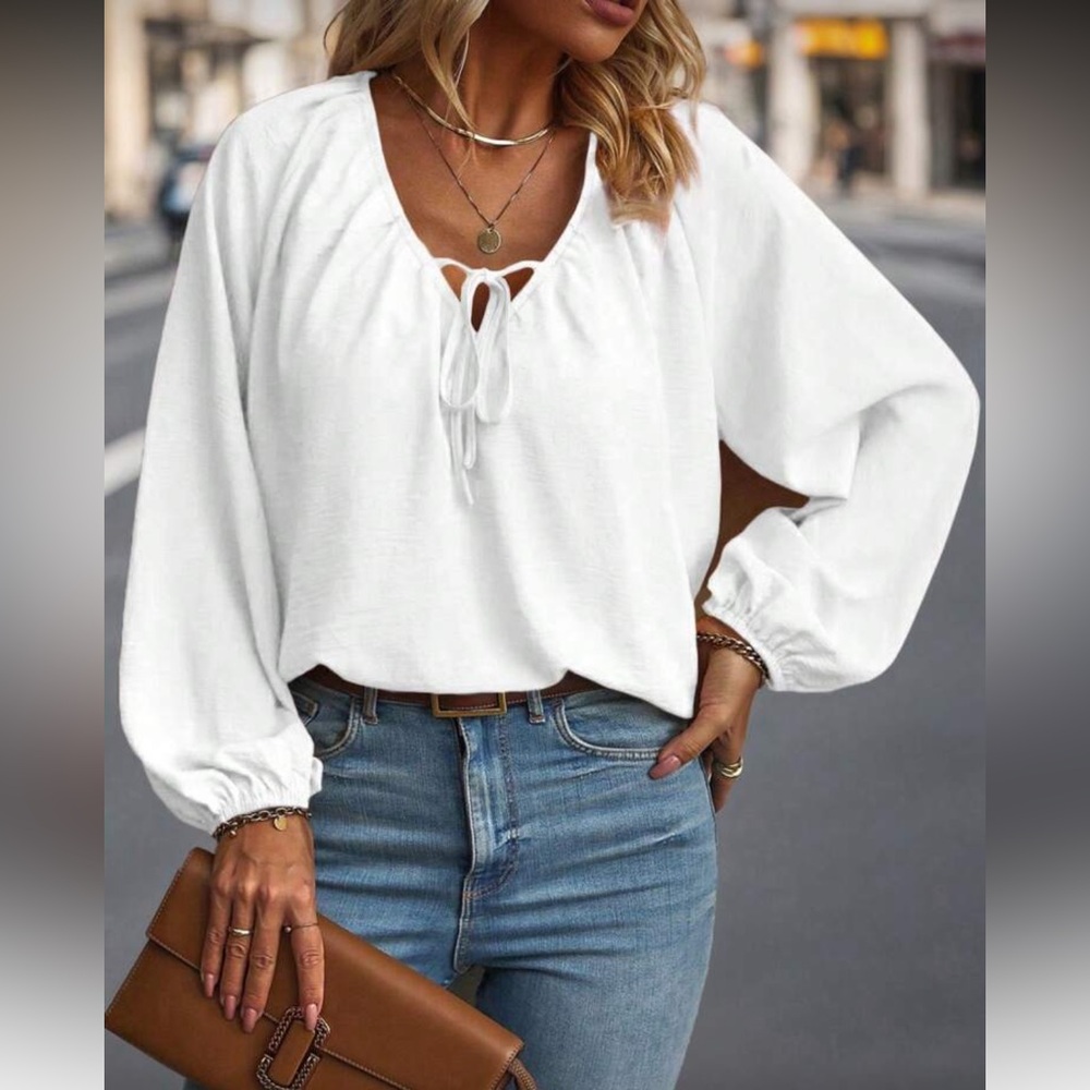 Elegant White Women's Top